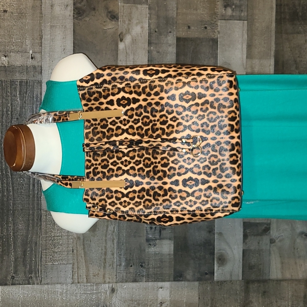 (Last one)Animal print handbag with crossbody